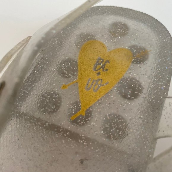 Retro Urban Outfitters Sparkle Jelly Sandals Size 6/36 - Picture 6 of 11